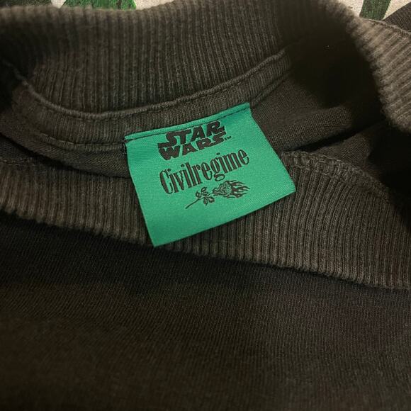 Civil Regime Star Wars Tee M | 199X Oversized, Vintage Wash Green Crystal NWOT - Picture 8 of 9
